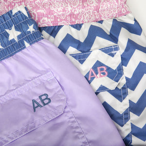 Coconut Island - blue paisley Swim Short - True Boxers