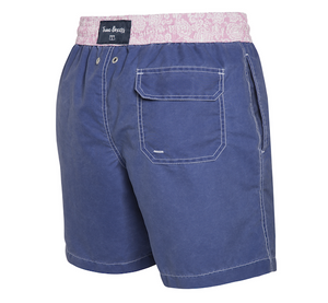 Into the Blue - Navy blue with paisley Swim Short - True Boxers